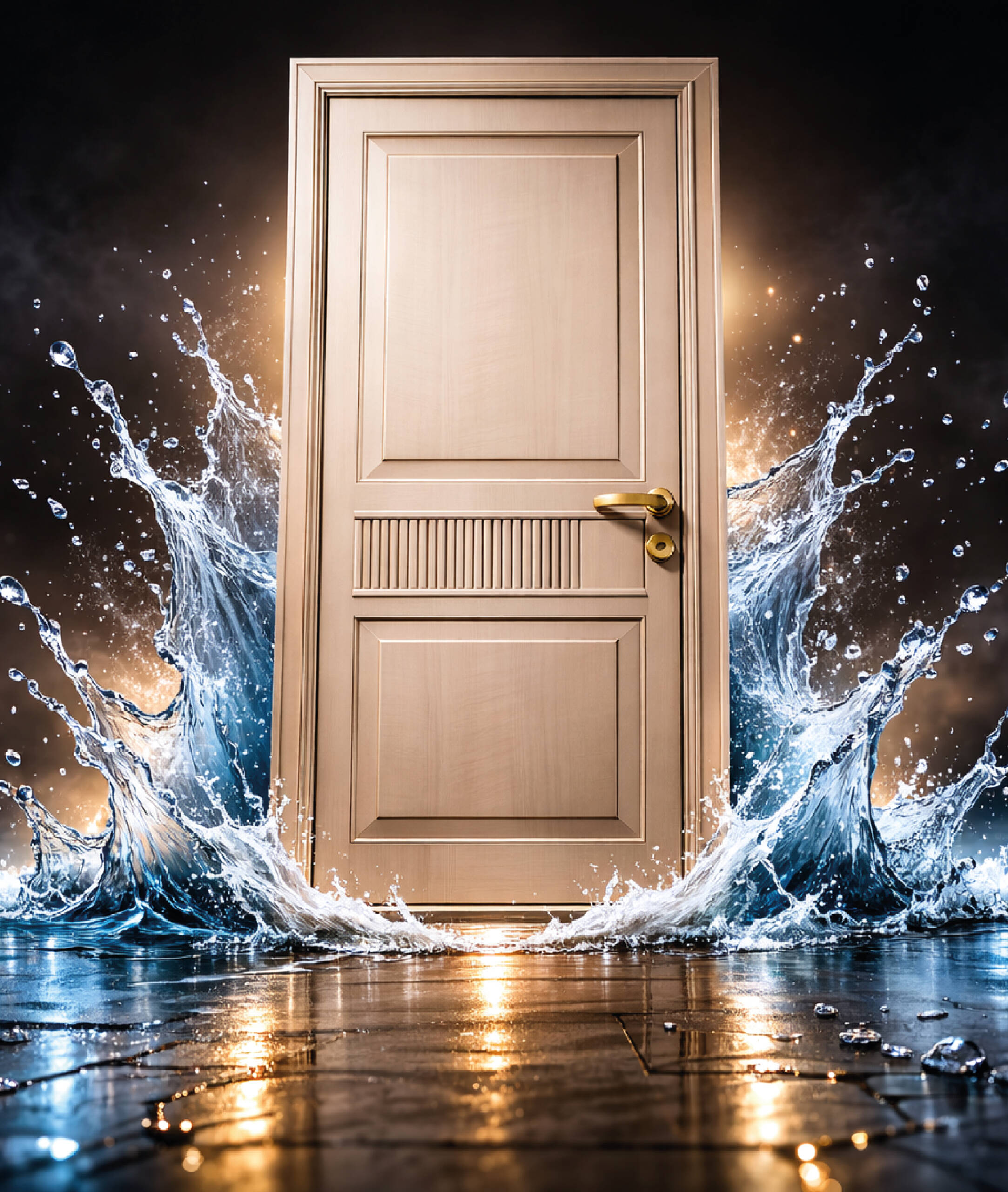 Waterproof WPC Door Feature